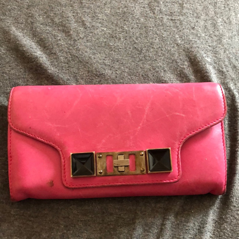 PROENZA SCHOULER 
Smooth Calfskin PS11 Continental Wallet Hot Pink